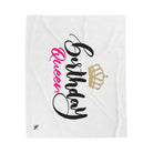 Gold Crown Birthday Queen | Mix & Match Velveteen Fun-Flirty Lovers’ Blankets