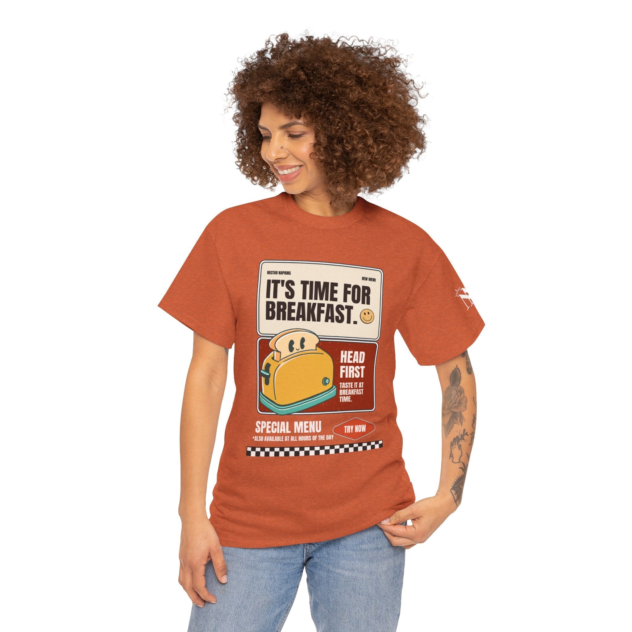 Breakfast Time | Mix & Match 100% Cotton Unisex Fun-Flirty Lovers’ Tees
