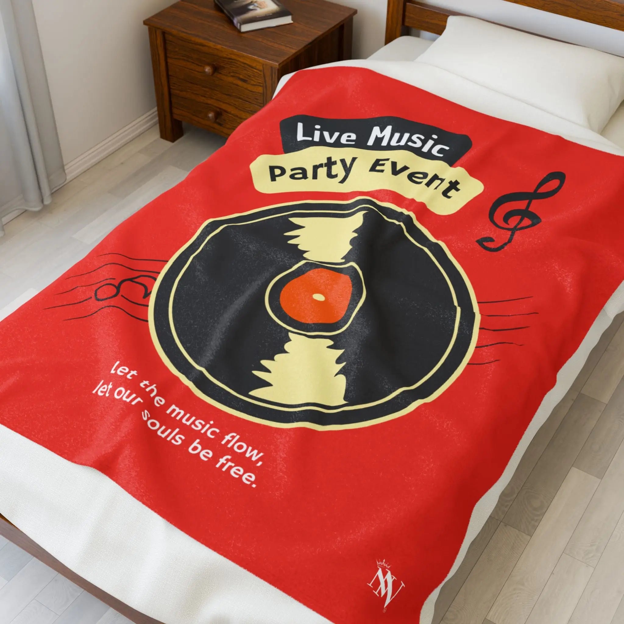 Let the Music Flow Lovers’ Silky Soft Blanket