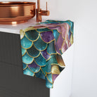 Colorful Gold Mermaid Scales | Mix & Match Original Fun-Flirty Lovers’ Towels