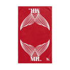 Mr. Mr. Mermaid Shareable Sides Red Cum Towel