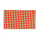Red Flaming Heart Gold Print Cum Towel