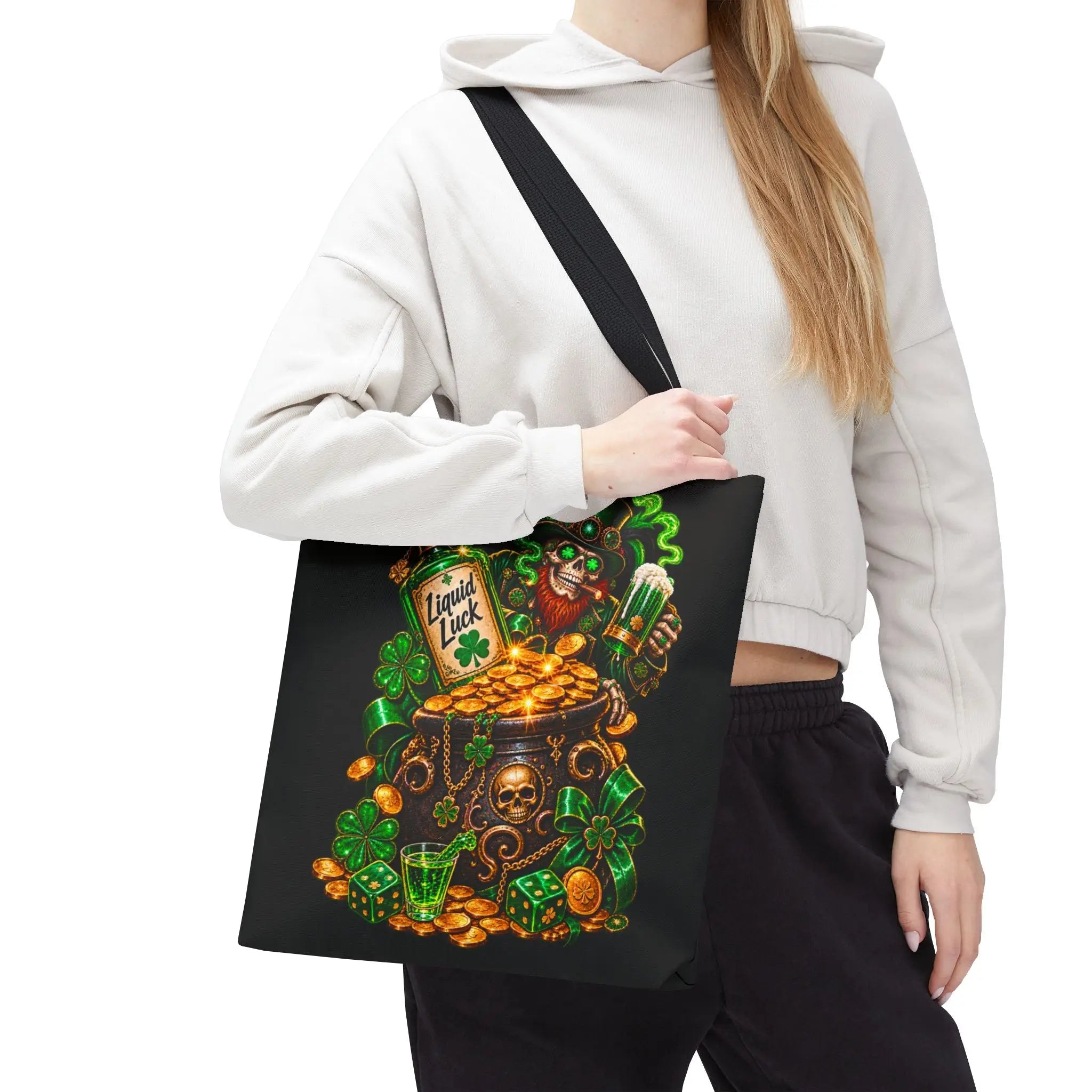 Pot Of Gold Wicked Leprechaun Tote Bag