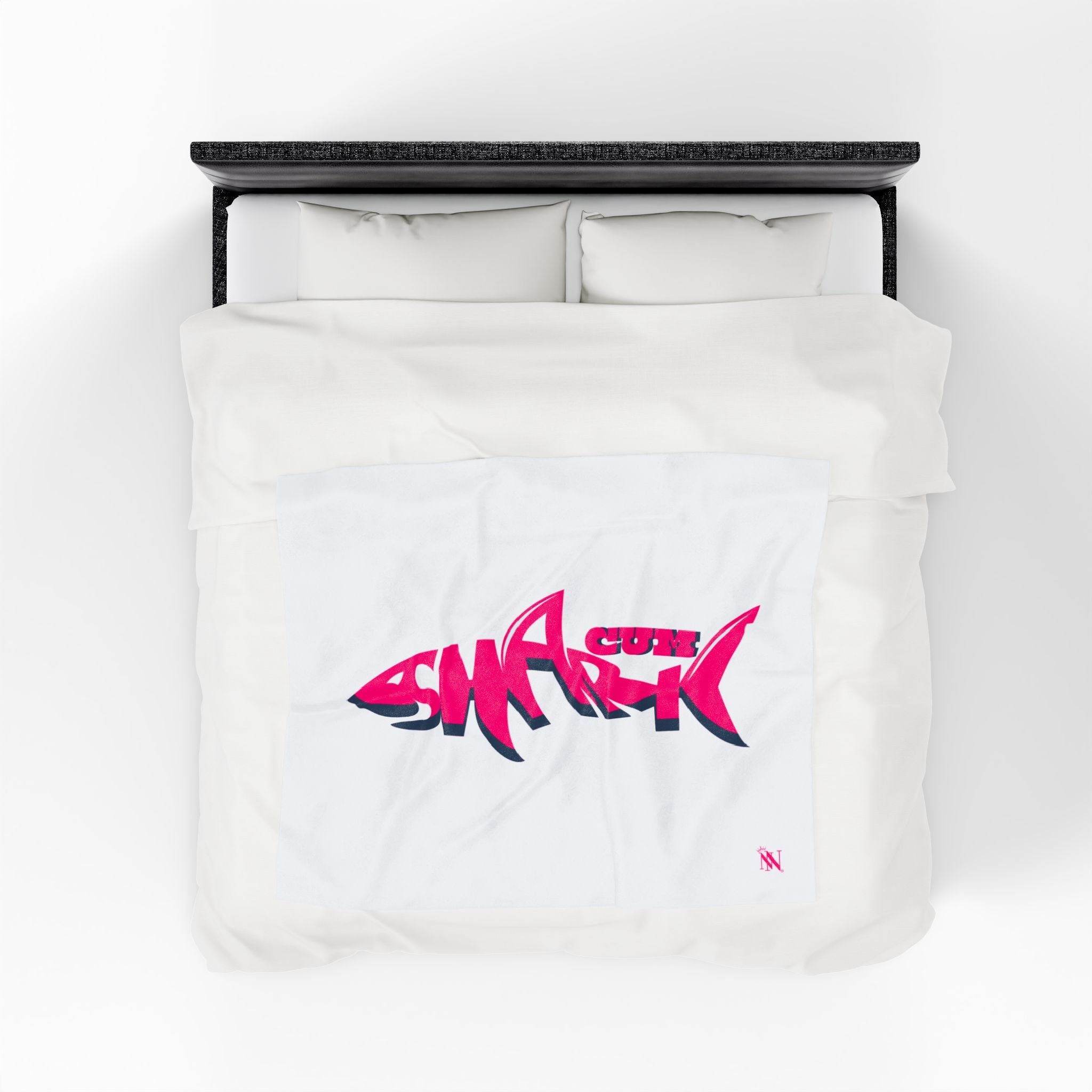 Pink Cum Shark | Mix & Match Soft Fun-Flirty Lovers’ Blankets