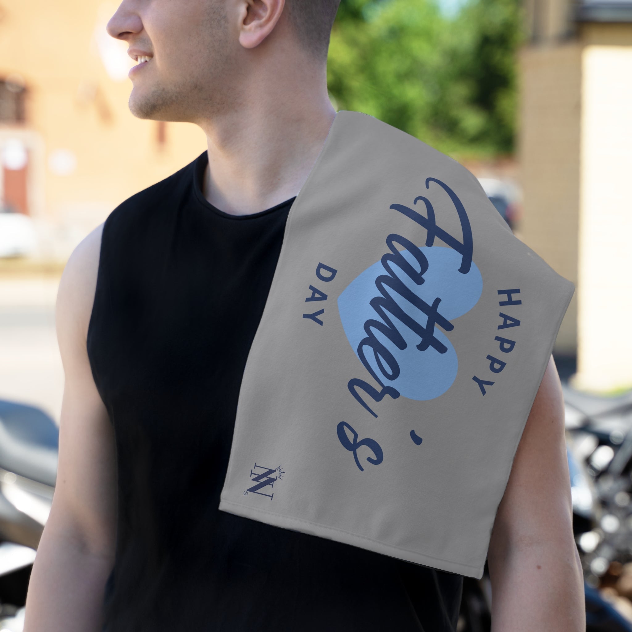 Happy Father’s Day Grey | Mix & Match Soft Fun-Flirty Lovers’ Towels