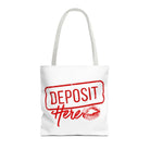 Deposit Here with a Kiss | Mix & Match Fun-Flirty Lovers’ Totes