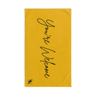 You’re Welcome Yellow | Mix & Match Classic Fun-Flirty Lovers’ Towels