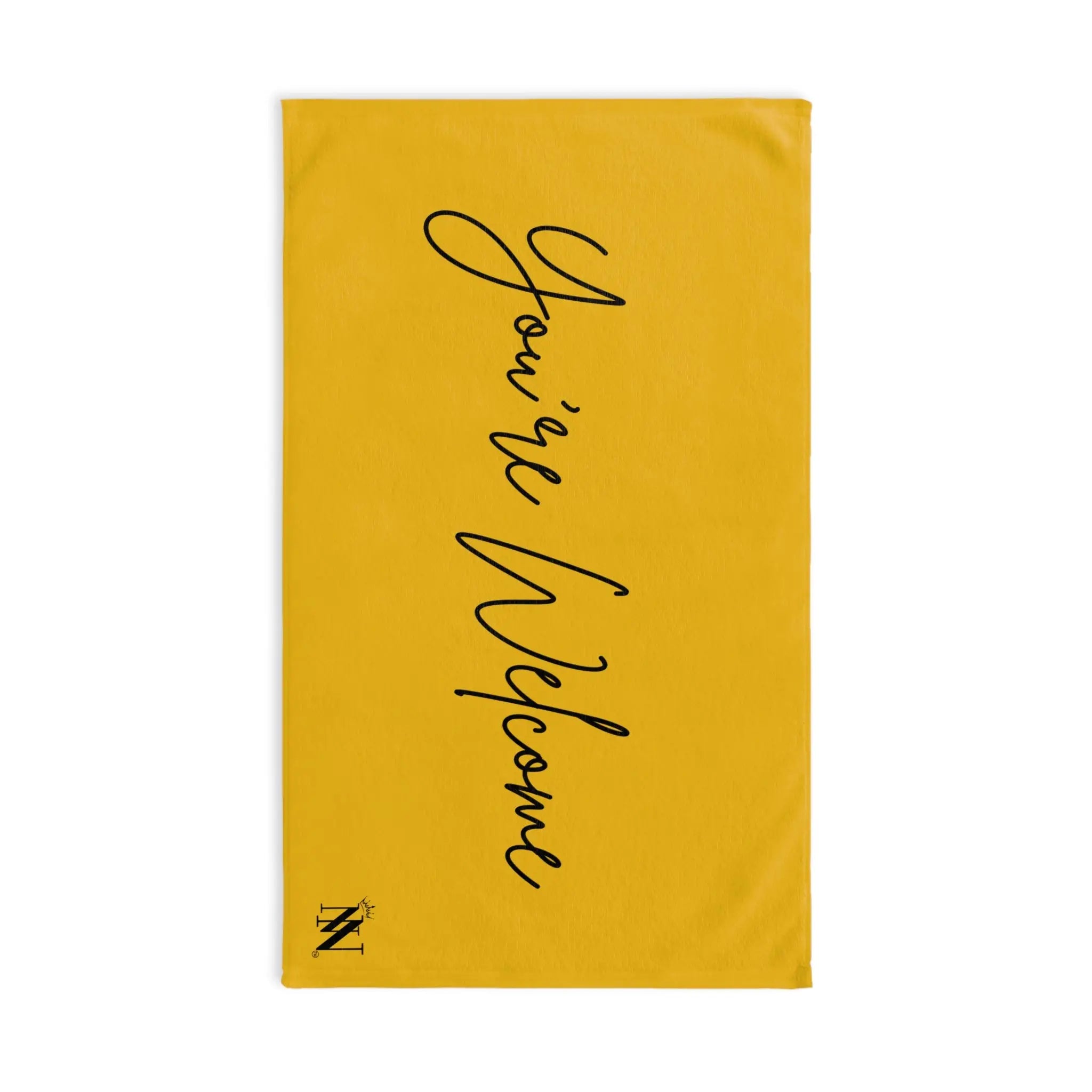 You’re Welcome Yellow | Mix & Match Classic Fun-Flirty Lovers’ Towels