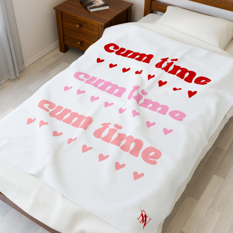 Cum Time Multiple Times | Mix & Match Soft Fun-Flirty Lovers’ Blankets