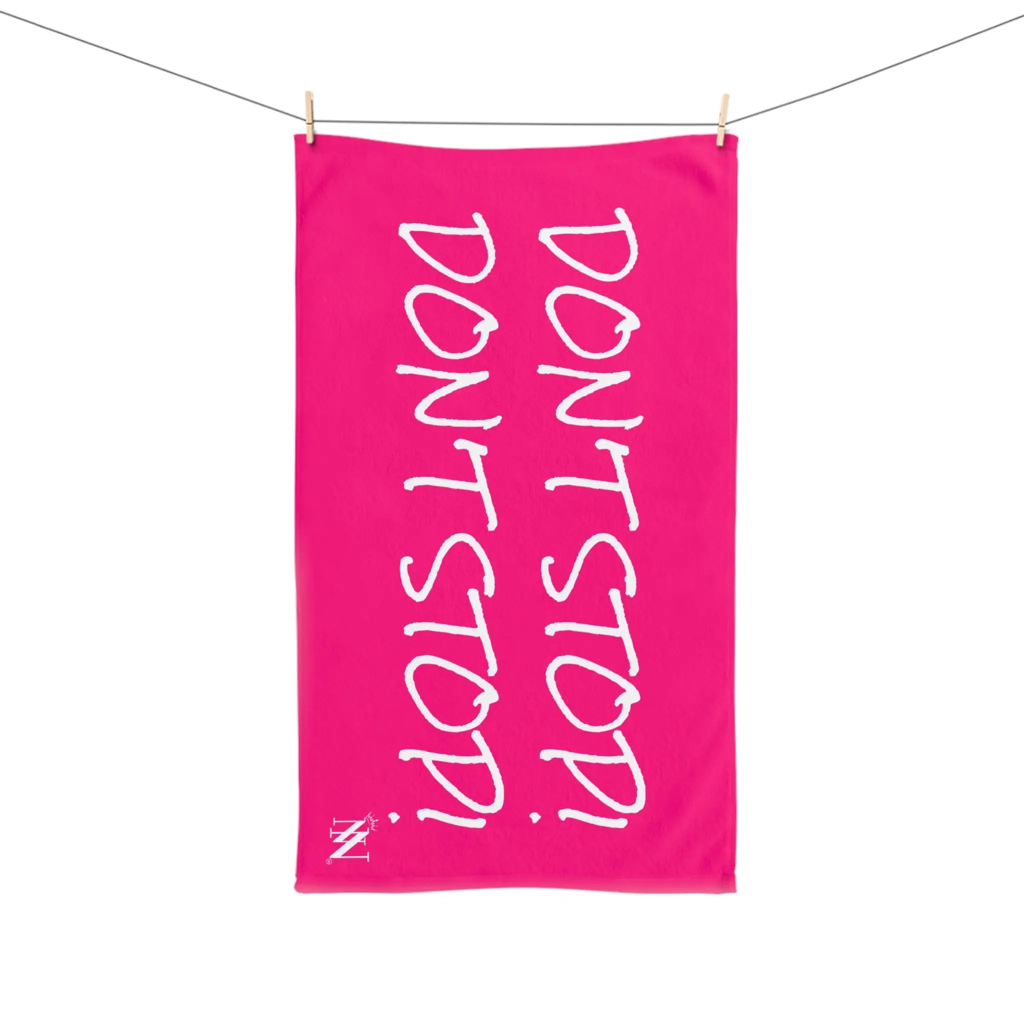 Don’t Stop! Don’t Stop Signature Pink Sex Towel