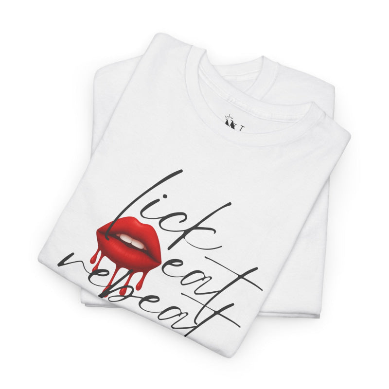 Lick Eat Repeat | Mix & Match Cotton Unisex Fun-Flirty Lovers’ T-Shirts