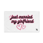 Just Married My Girlfriend | Mix & Match Classic Fun-Flirty Lovers’ Towels