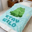 Stay Wild Cute Frog | Mix & Match Soft Fun-Flirty Lovers’ Blankets