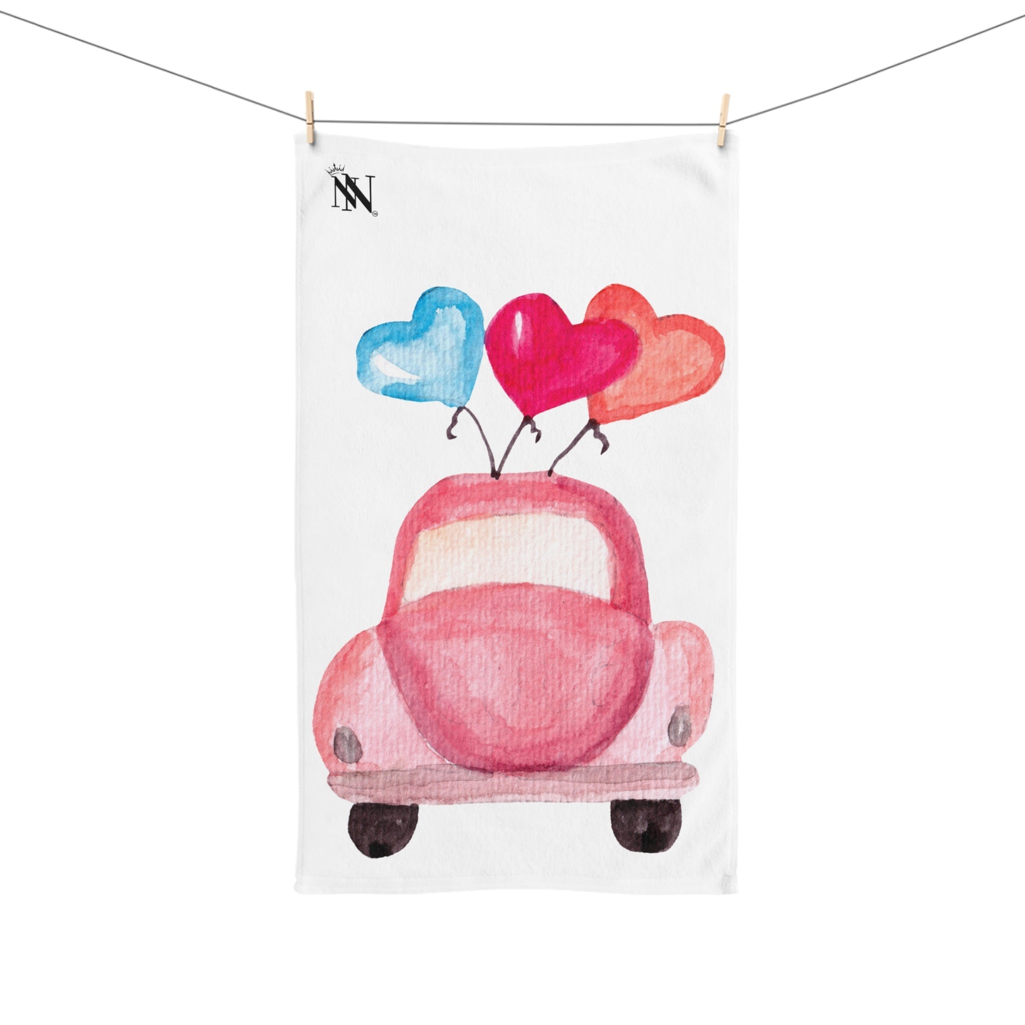 Honeymoon Car | Mix & Match Original Fun-Flirty Lovers’ Towels