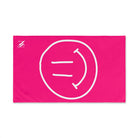Happy Smiling Emoji Signature Pink | Mix & Match Classic Fun-Flirty Lovers’ Towels