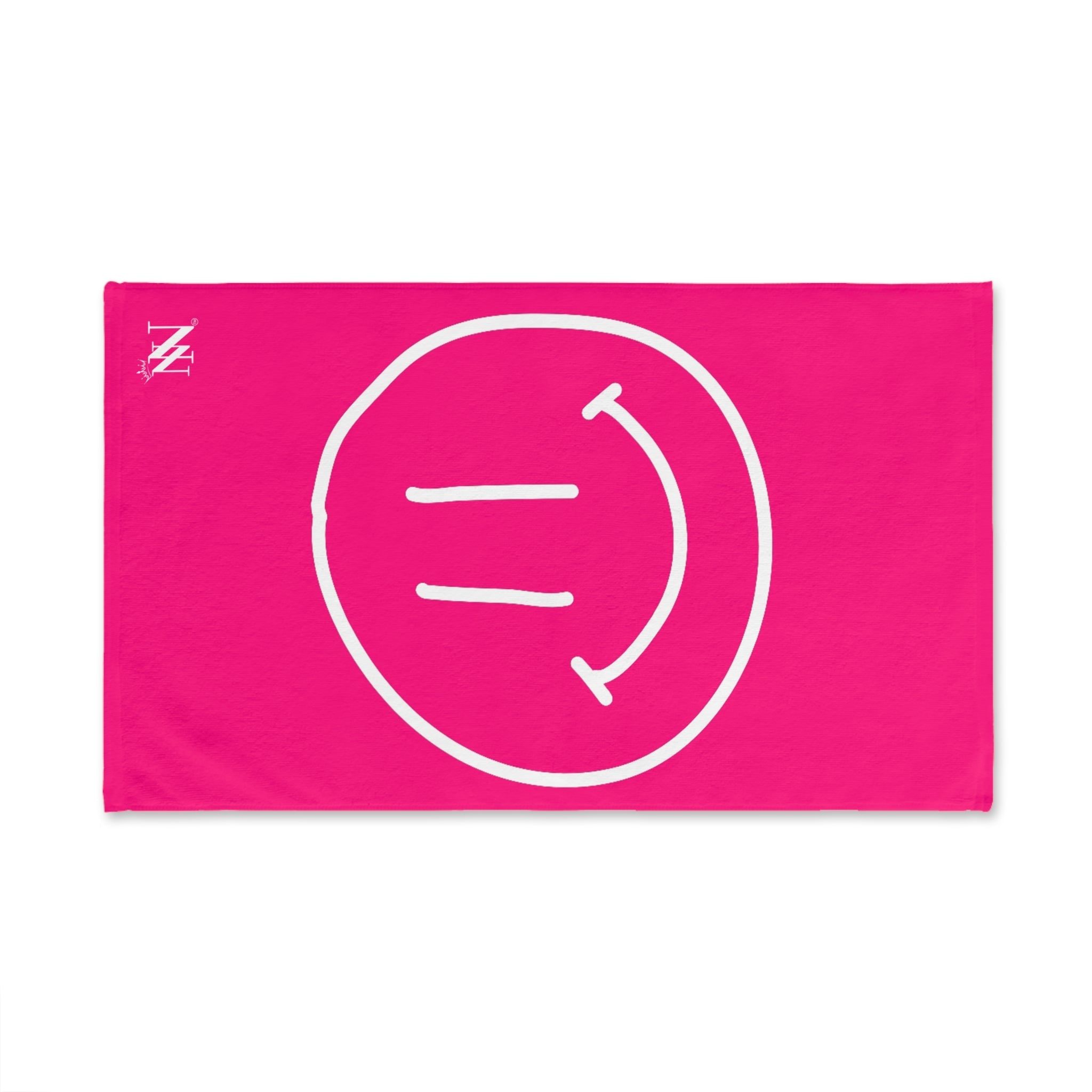 Happy Smiling Emoji Signature Pink | Mix & Match Classic Fun-Flirty Lovers’ Towels