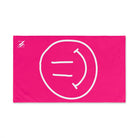 Happy Smiling Emoji Signature Pink | Mix & Match Classic Fun-Flirty Lovers’ Towels