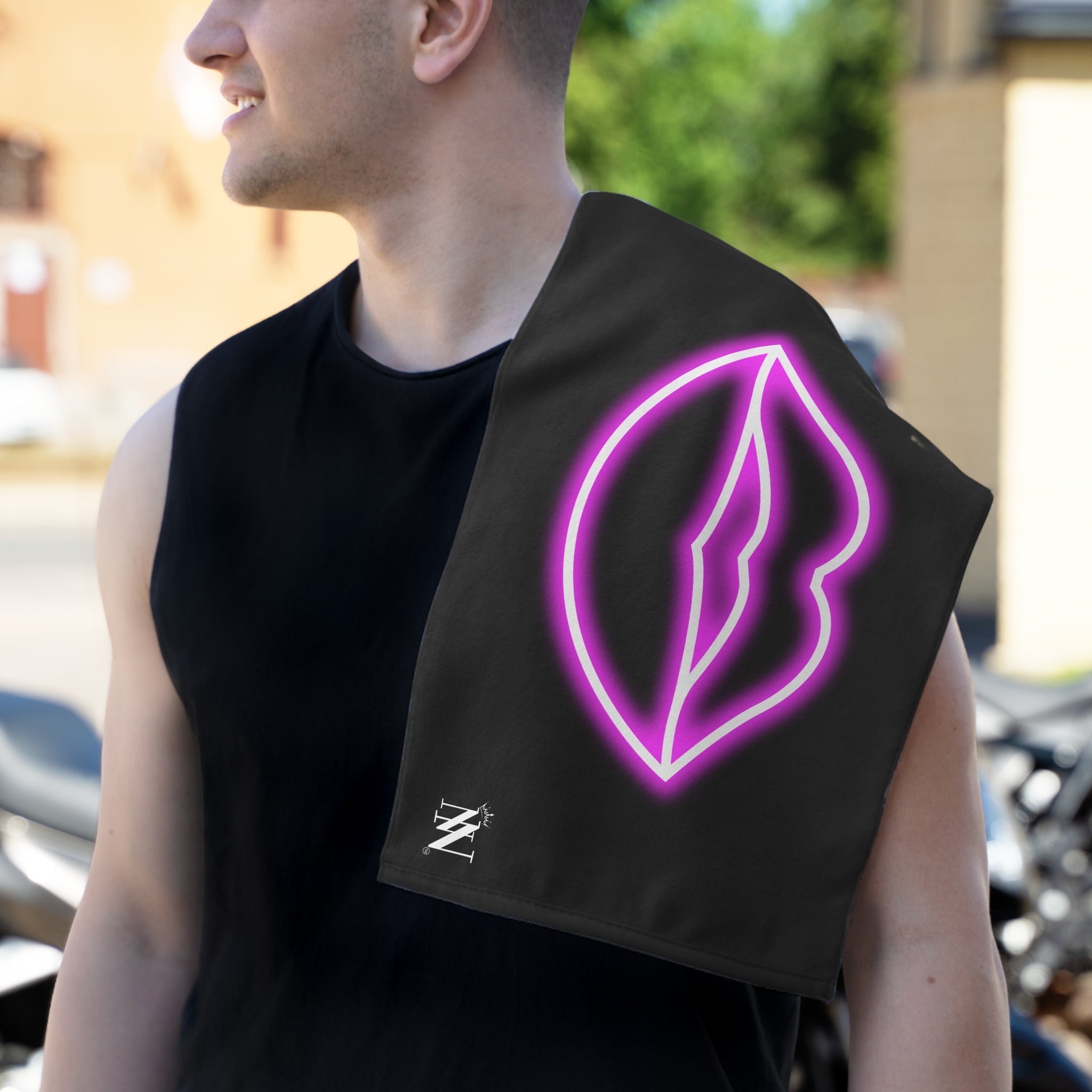 Her Lips Neon Sex Towel