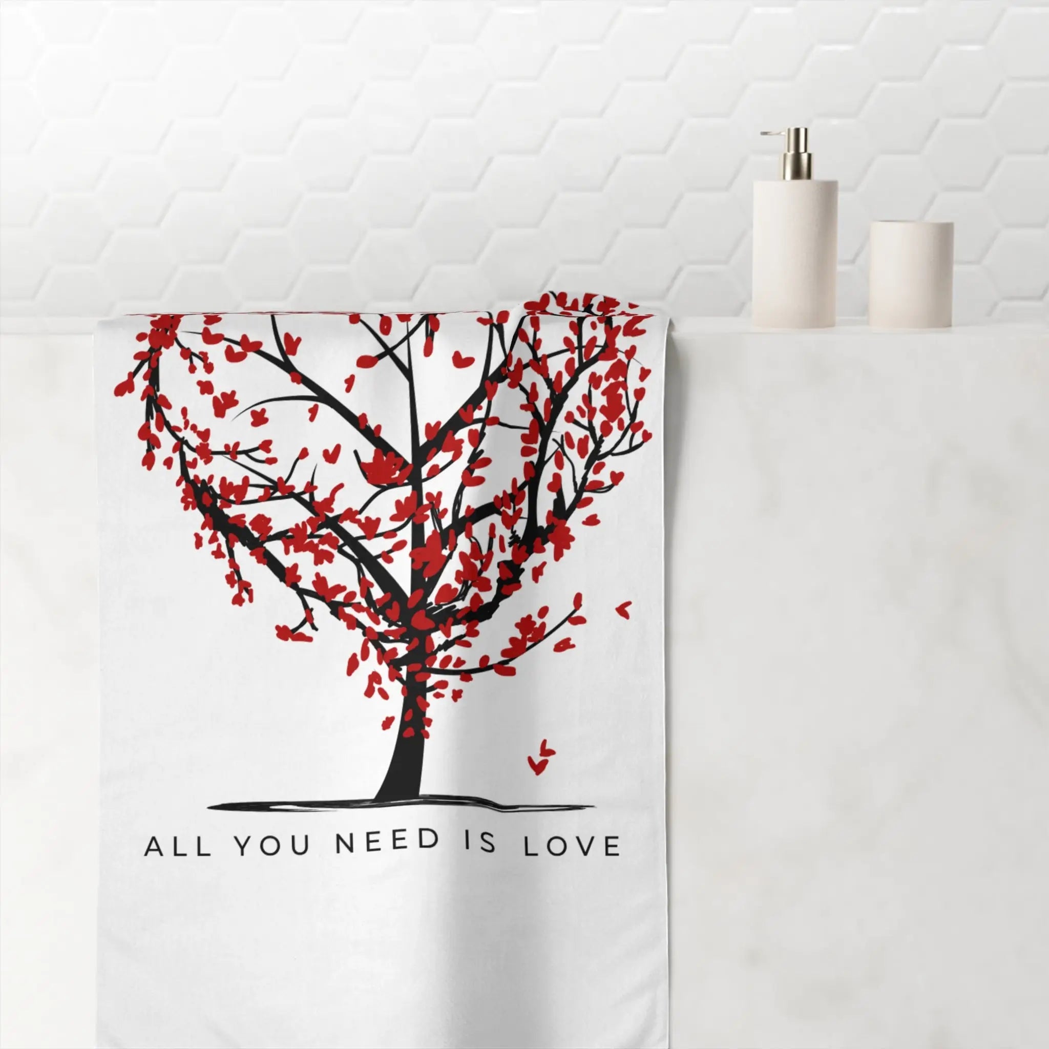 All You Need is Love Tree | Mix & Match XL Fun-Flirty Lovers’ Towels