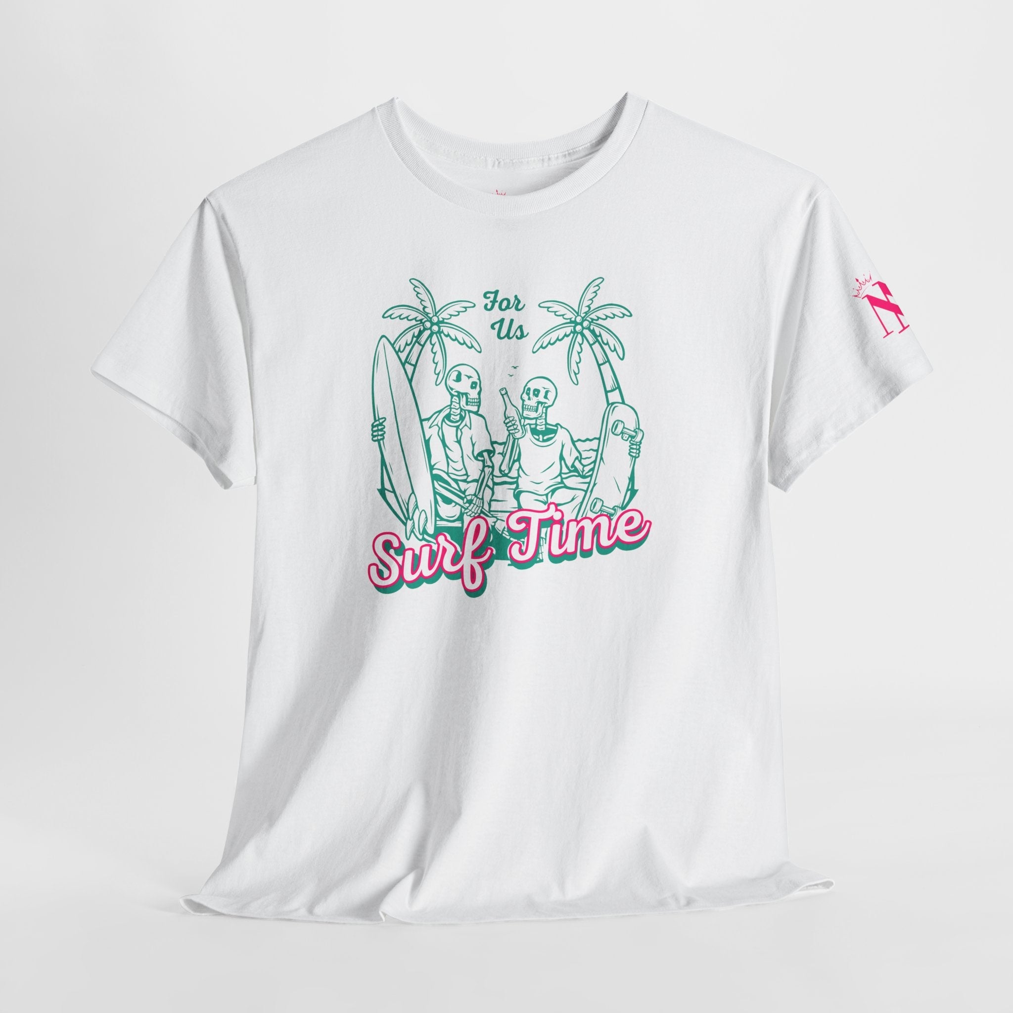 Surf Time for Us Romantic Couples Sex Gifts 100% Cotton T-Shirt