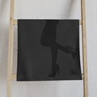 Sexy Lady Standing Silhouette Dark Grey | Nectar Napkins Classic Fun-Flirty Lovers’ Colored Towels