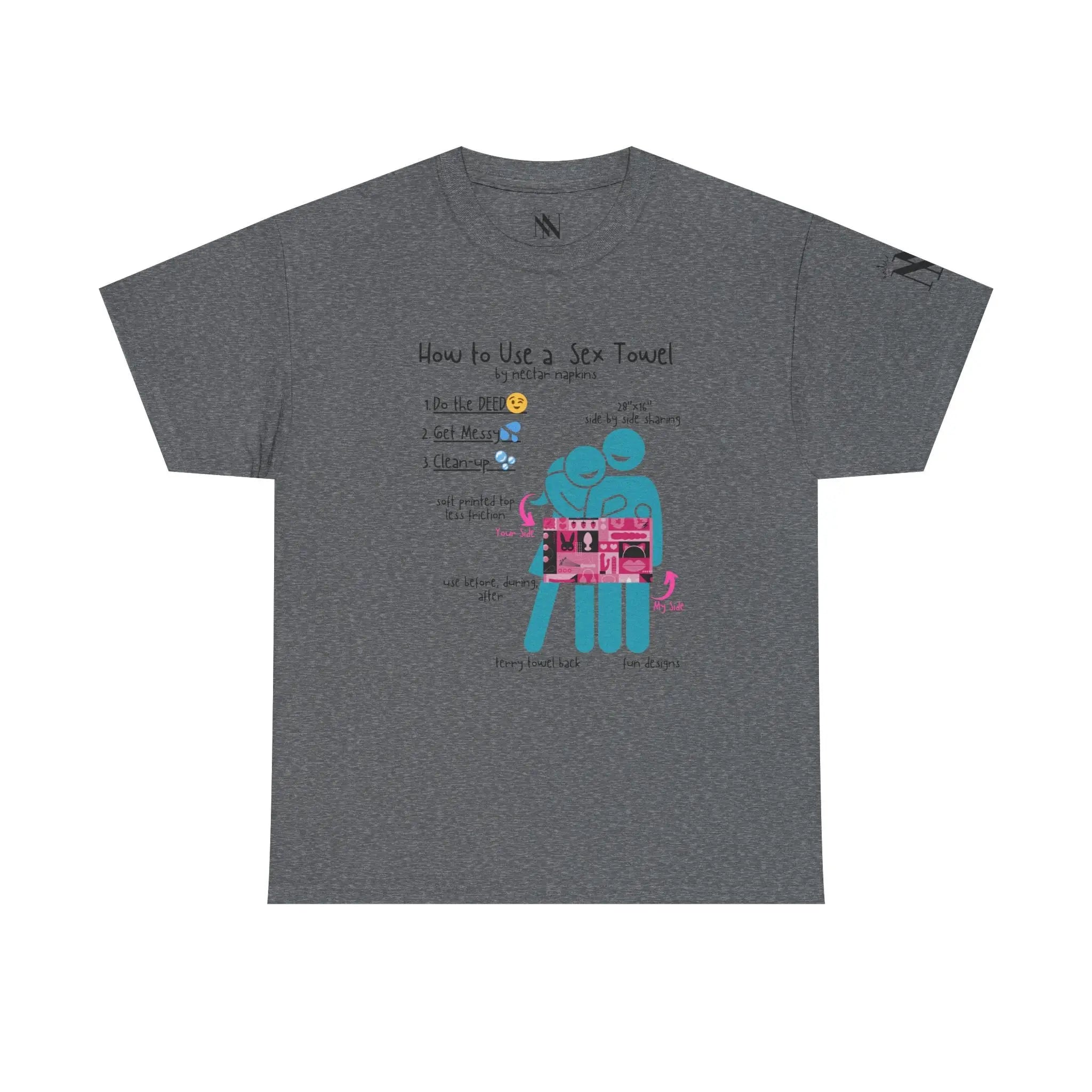 How to Use a Sex Towel | Mix & Match 100% Cotton Unisex Fun-Flirty Lovers’ Tees