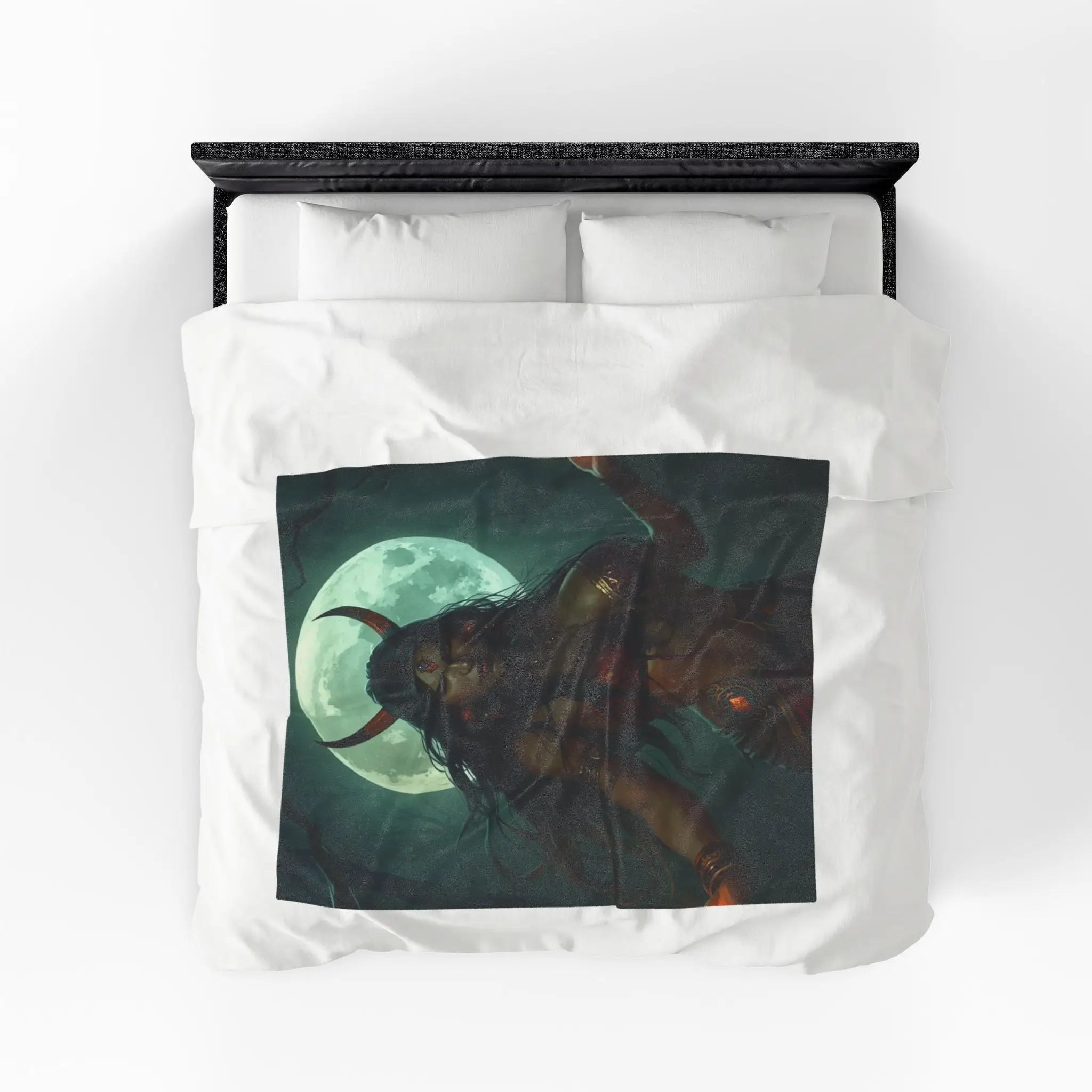 Horned Queen Fantasy Women Couple Gifts Sexy Lovers’ Silky Soft Blanket