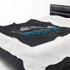 My Deck is Bigger Black Cruise Ship | Mix & Match Velveteen Fun-Flirty Lovers’ Blankets