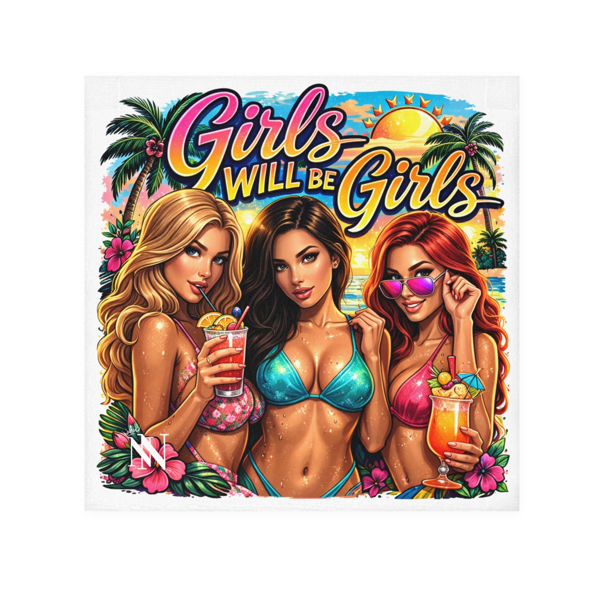 Three Girls Will Be Girls Graphic Series Cum Rag