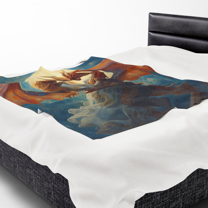 Dragon Wedding Love Graphic | Mix & Match Soft Fun-Flirty Lovers’ Blankets