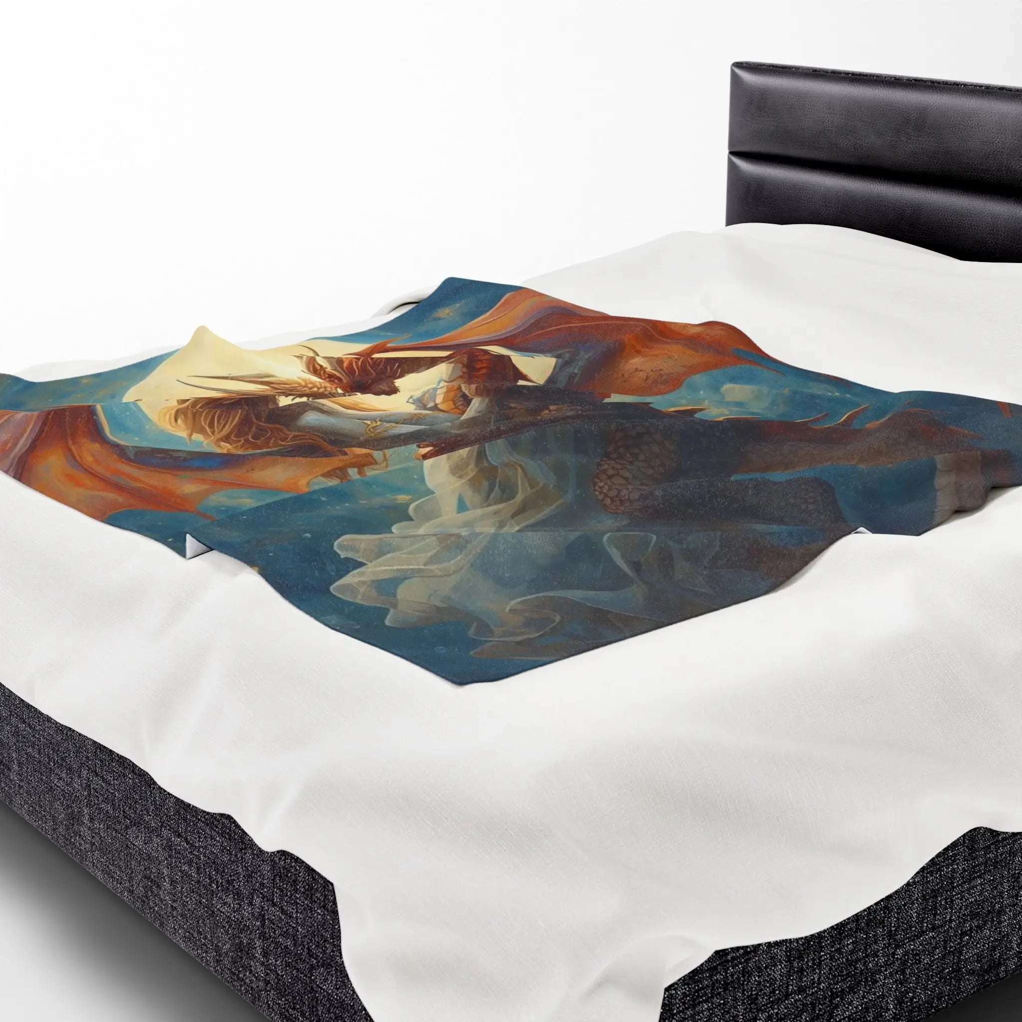 Dragon Wedding Love Graphic | Mix & Match Soft Fun-Flirty Lovers’ Blankets