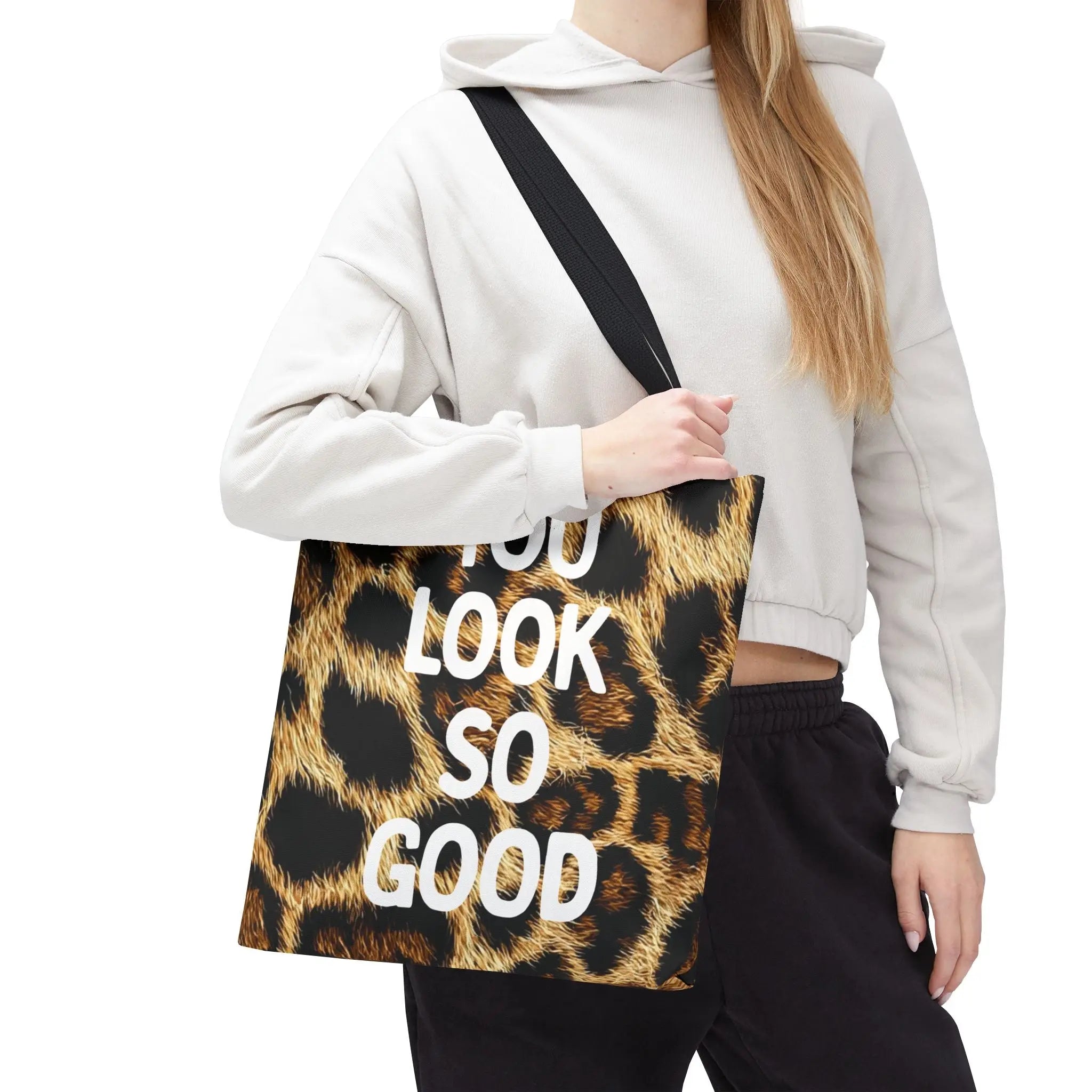 You Look So Good Realistic Cheetah Print Tote Bag