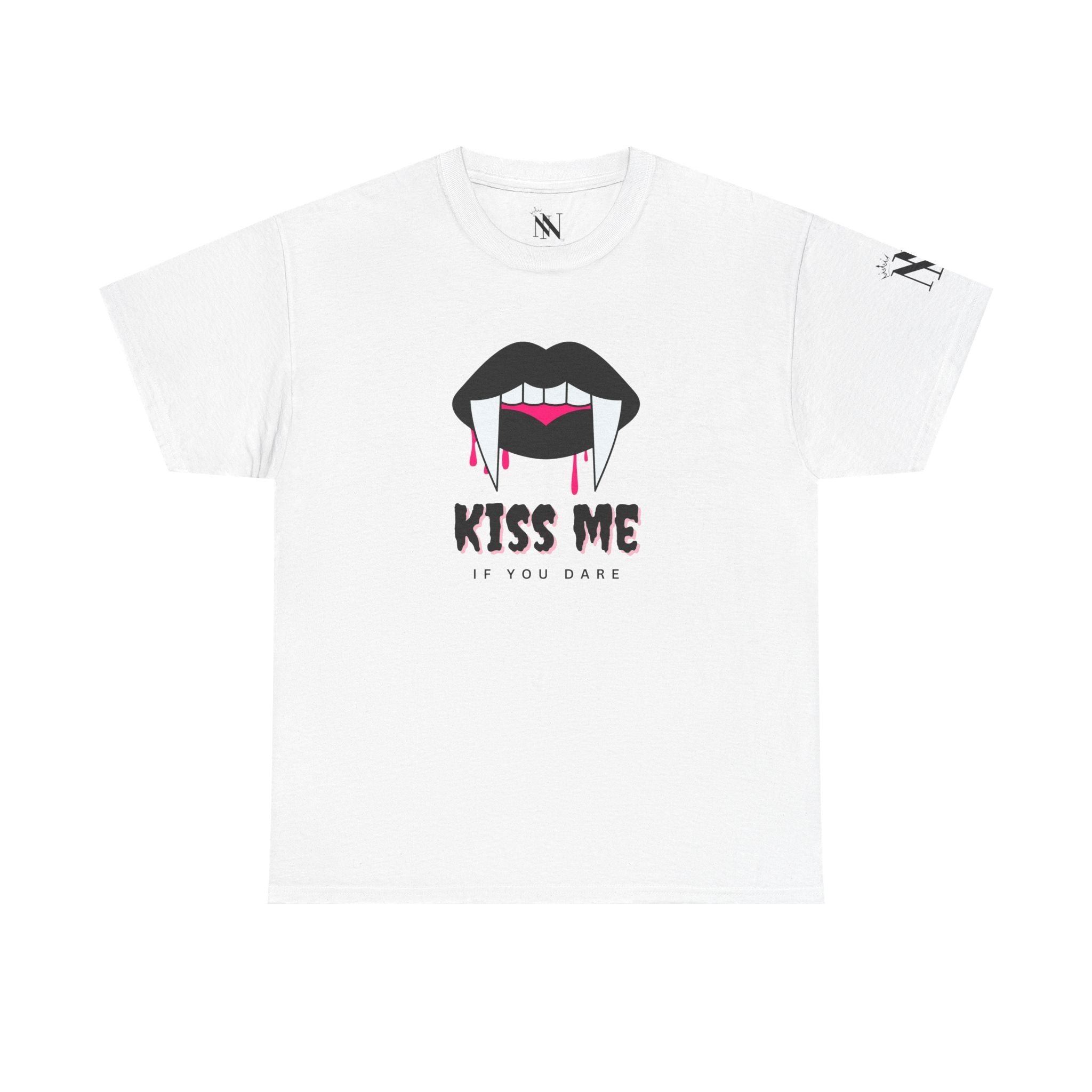 Kiss Me if You Dare | Mix & Match Cotton Unisex Fun-Flirty Lovers’ T-Shirts