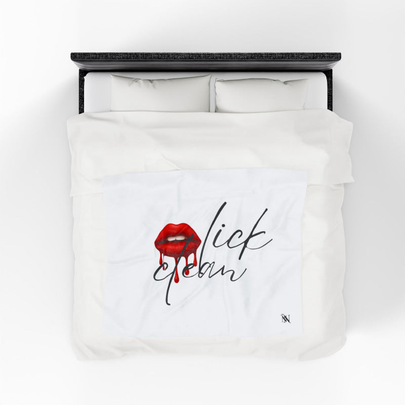 Lick Clean | Mix & Match Soft Fun-Flirty Lovers’ Blankets