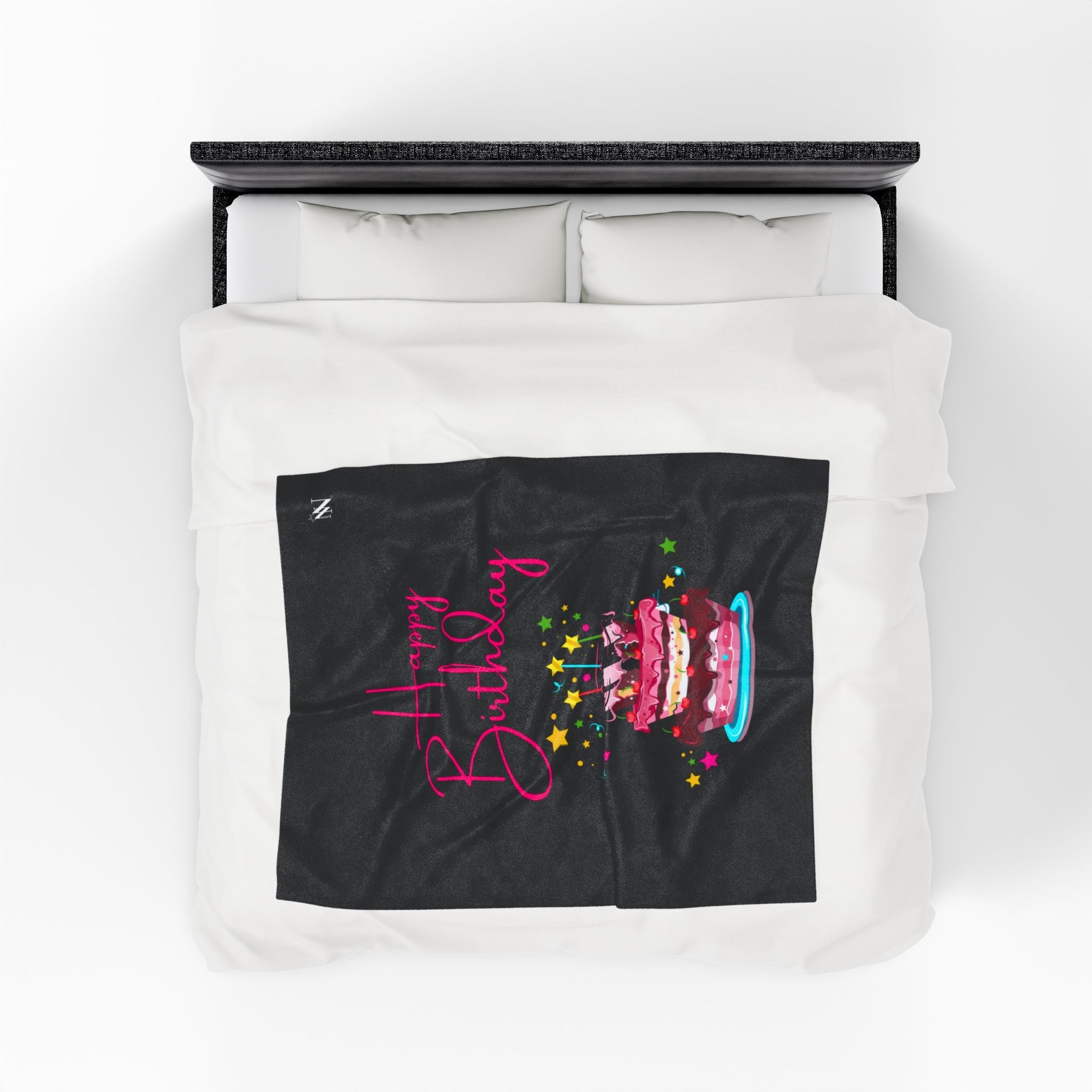Happy Birthday Cake | Mix & Match Velveteen Fun-Flirty Lovers’ Blankets