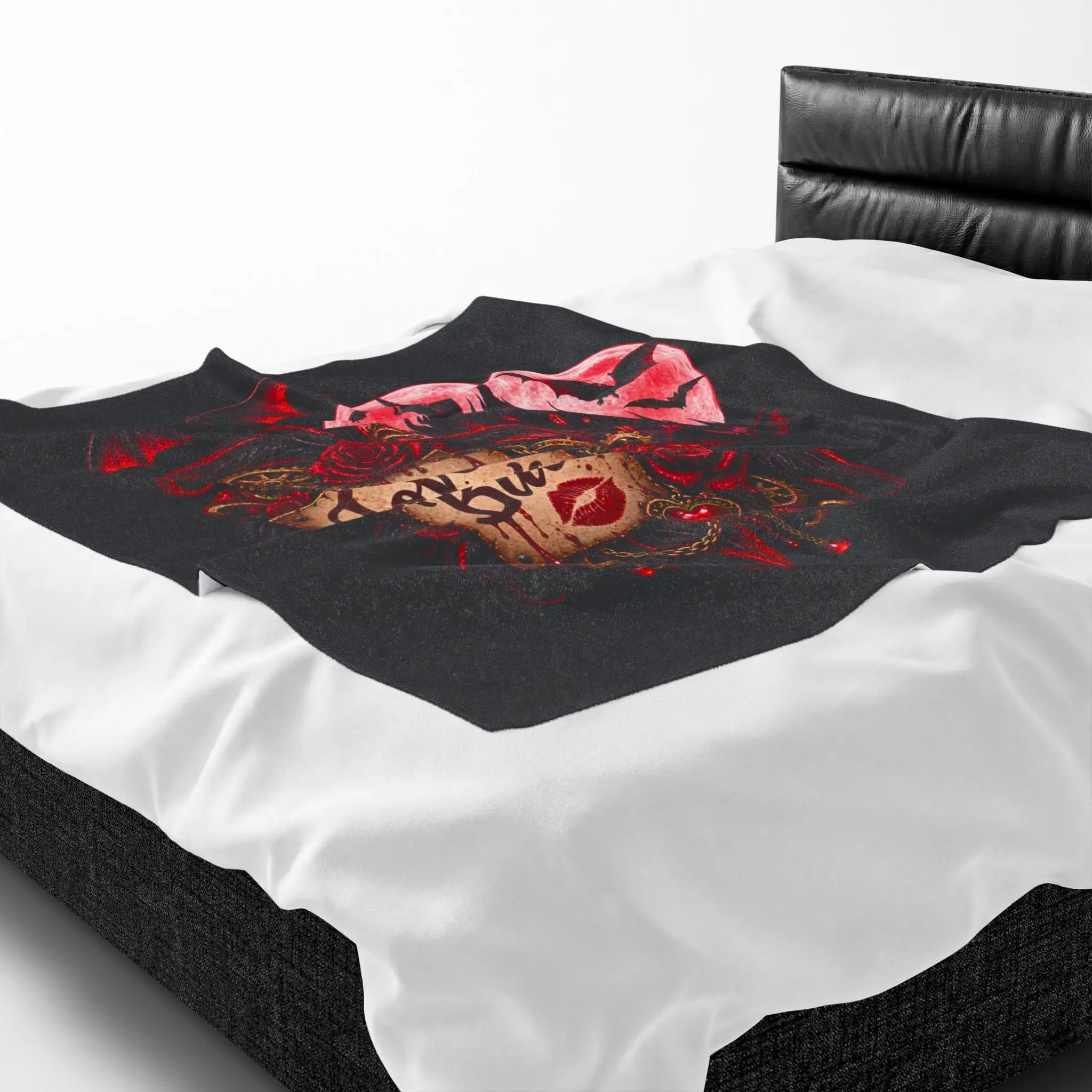 Love Bites Moon Bats Fantasy Lovers’ Blanket