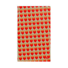 Red Flaming Heart Gold Print Cum Towel