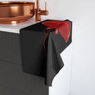 Red Heart Balloon Bow 3D Print Black | Mix & Match Original Fun-Flirty Lovers’ Towels