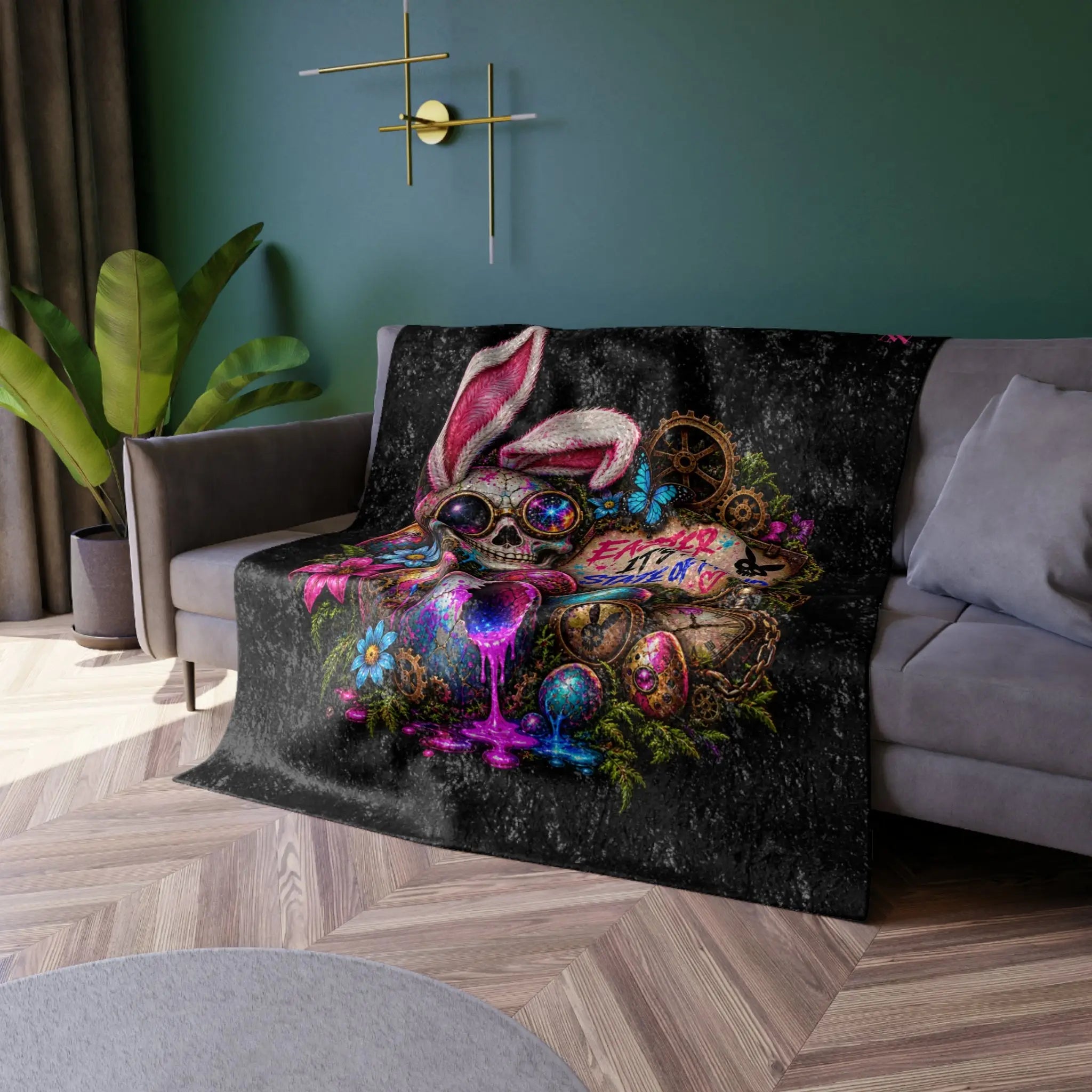 Easter.. It’s a State of Mind Crushed Velvet Blanket