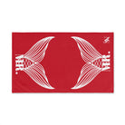Mr. Mr. Mermaid Shareable Sides Red Cum Towel