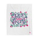 Follow Your Heart Floral | Mix & Match Velveteen Fun-Flirty Lovers’ Blankets