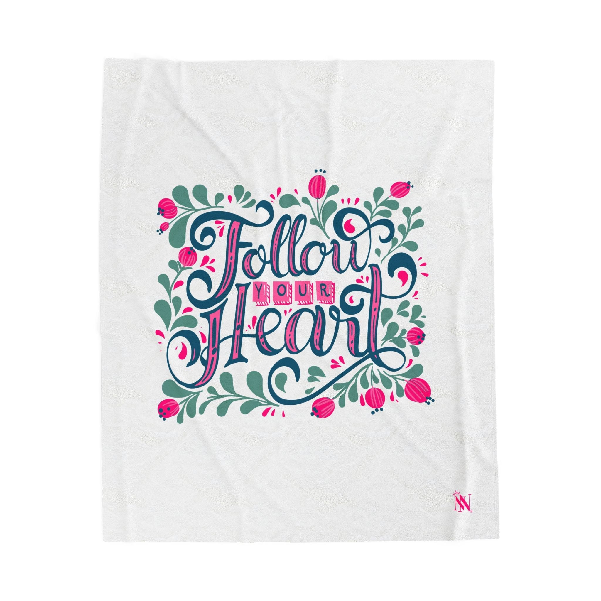 Follow Your Heart Floral | Mix & Match Velveteen Fun-Flirty Lovers’ Blankets
