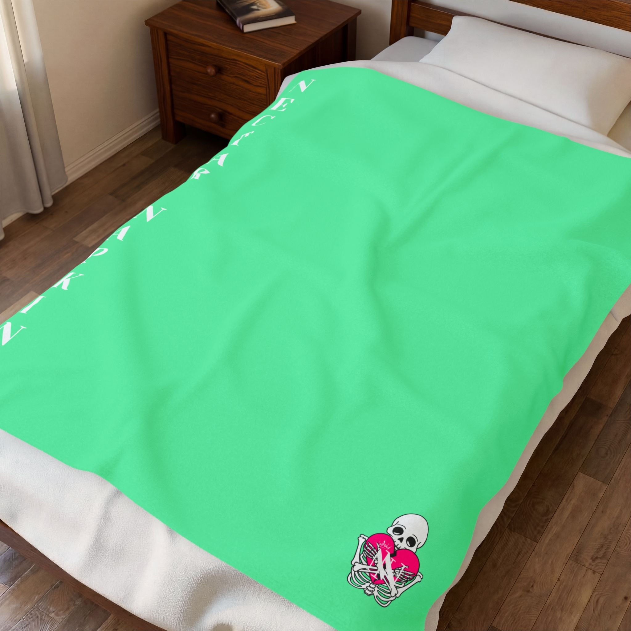 Nectar Napkins Brand Mint Green Love Blanket