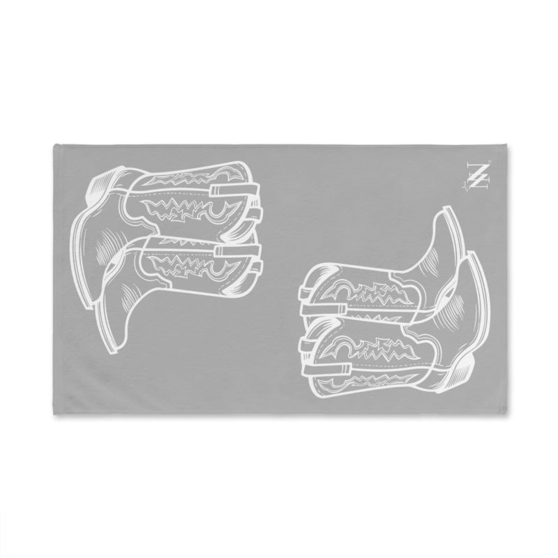 Western Boots Shareable Light Grey | Mix & Match Original Fun-Flirty Lovers’ Towels