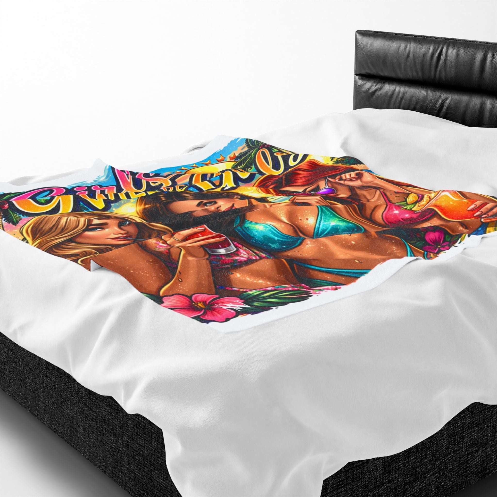Three Girls Will Be Girls Graphic Series Couple Romantic Gifts Soft Love Blanket