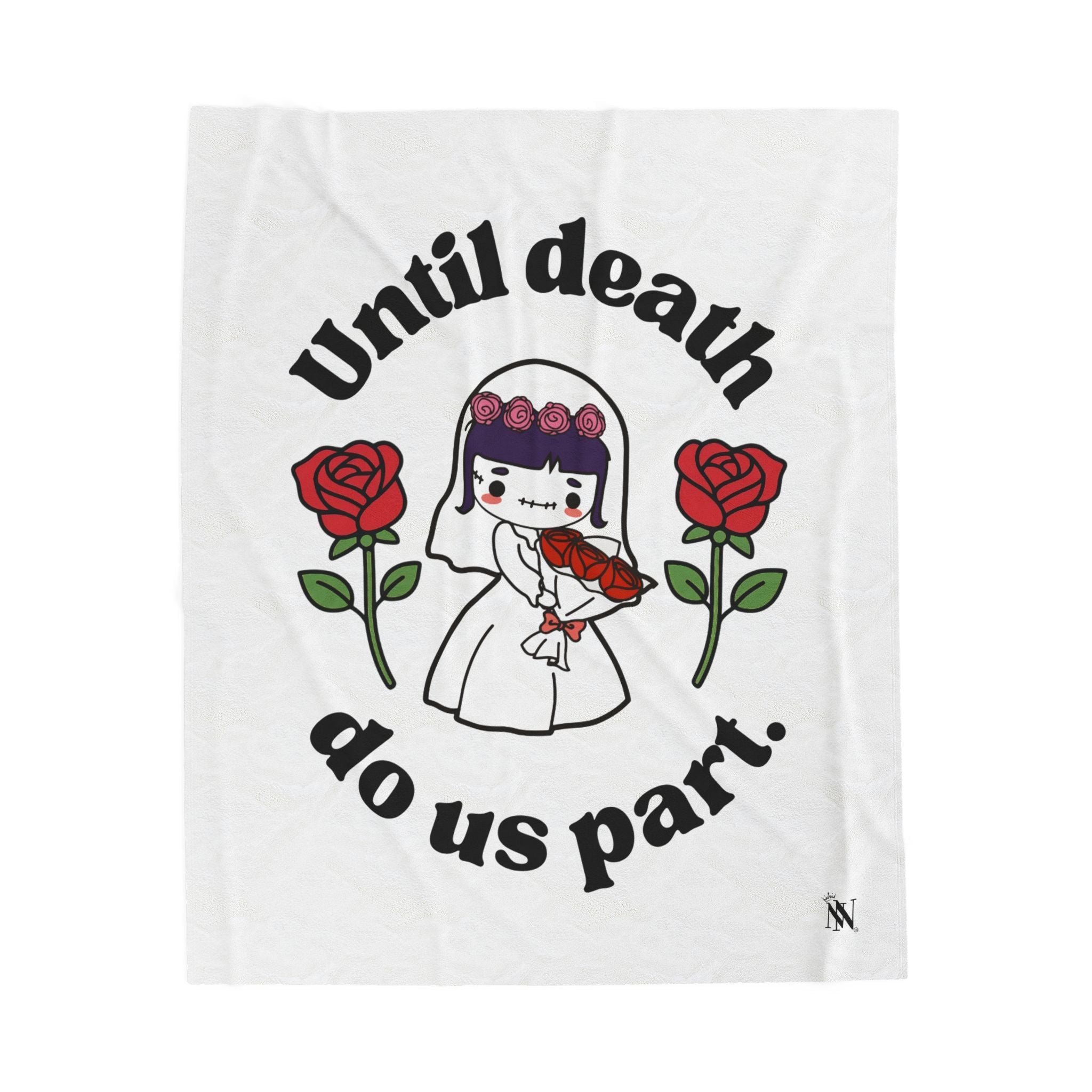 Until Death Do Us Part. Dead Bride Doll Blanket