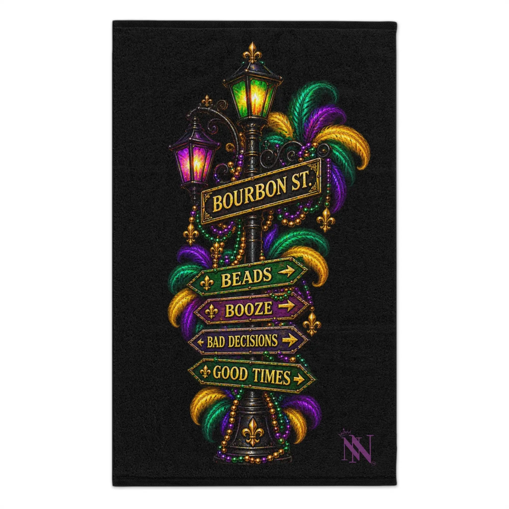 Bourbon St. Sign Bad Decisions Sex Towel