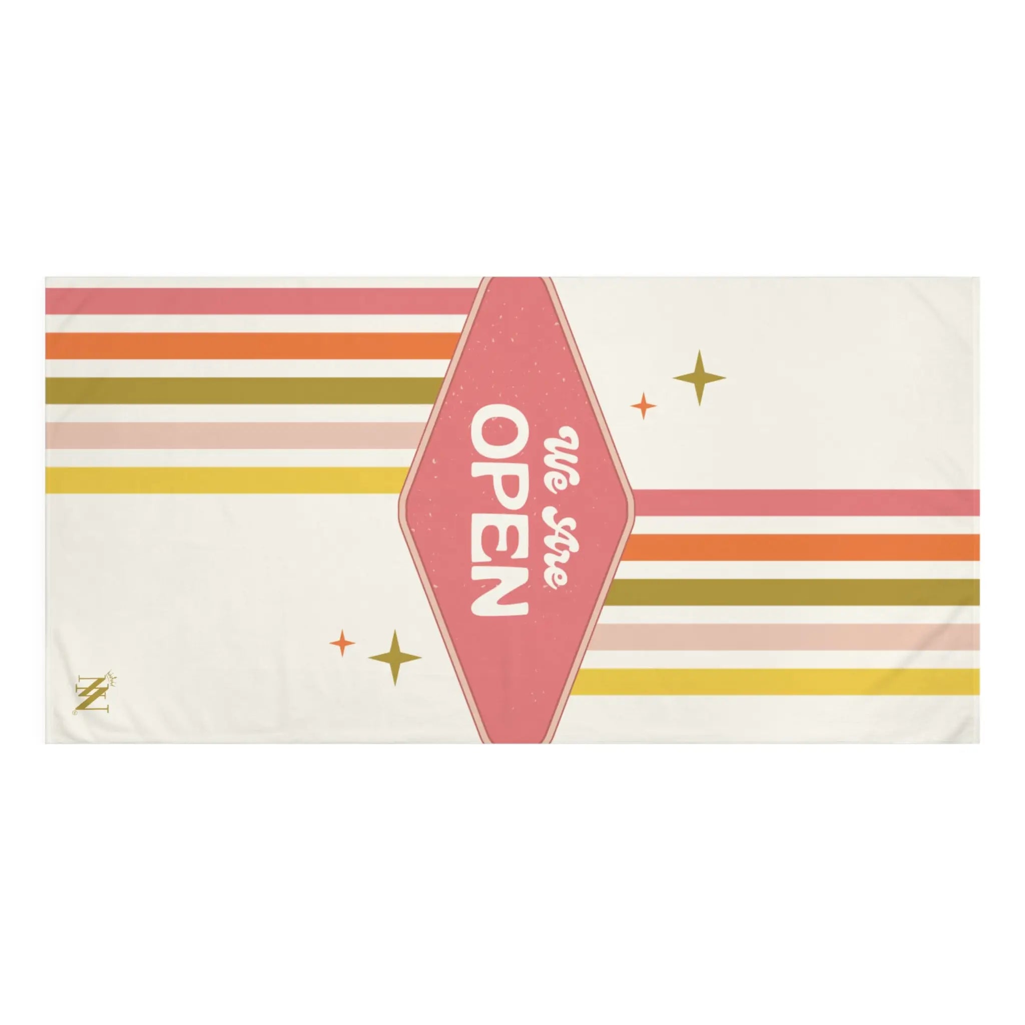We Are Open Retro Extra Large Towel