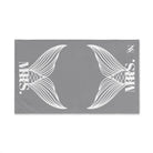 Mrs. Mrs. Mermaid Shareable Sides Grey | Mix & Match Classic Fun-Flirty Lovers’ Towels