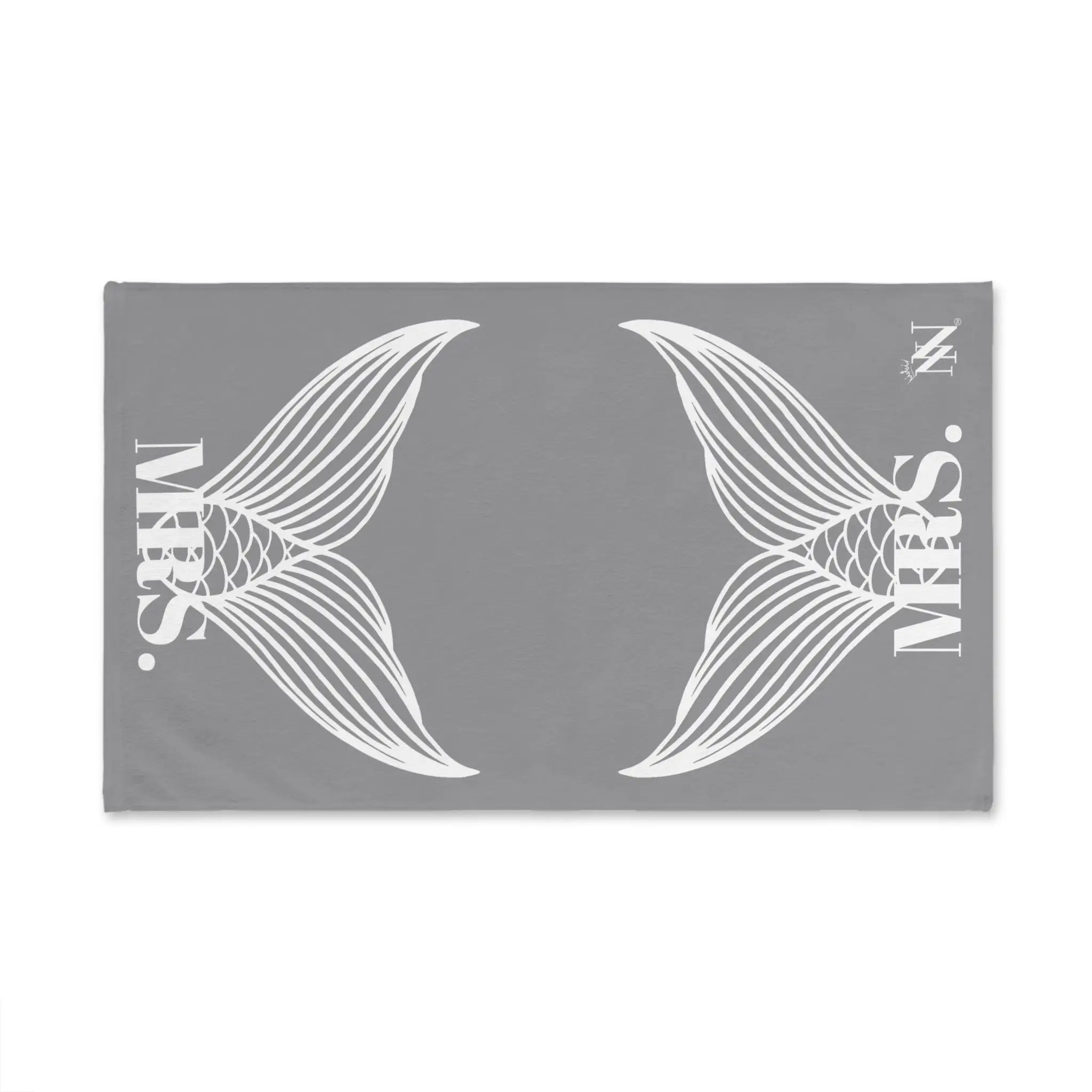 Mrs. Mrs. Mermaid Shareable Sides Grey Cum Towel